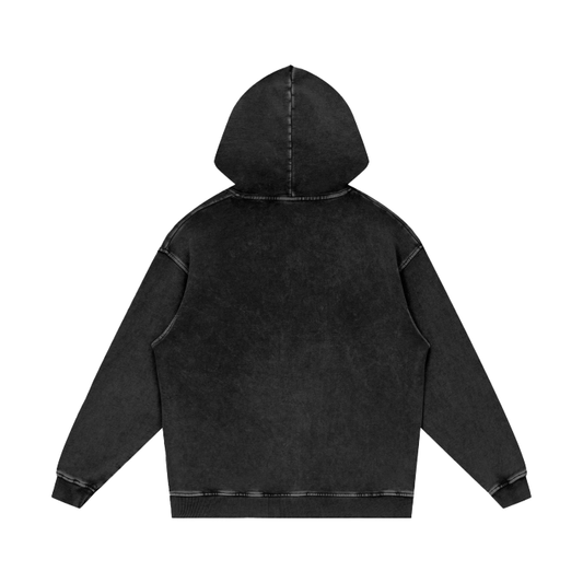 Butterfly Acid Wash Oversize Hoodie - 420 GSM