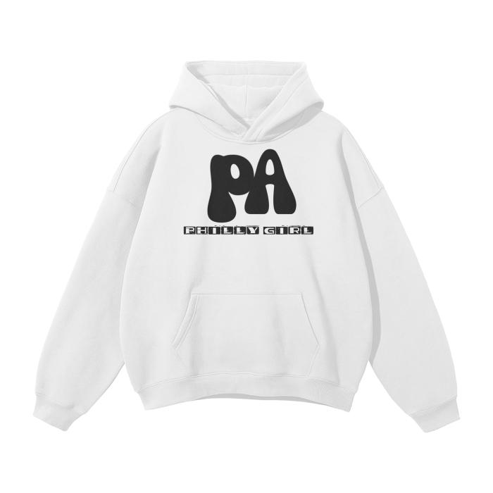 Streetwear Unisex Oversized Solid Color Fleece Hoodie