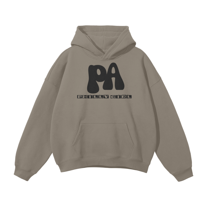 Streetwear Unisex Oversized Solid Color Fleece Hoodie