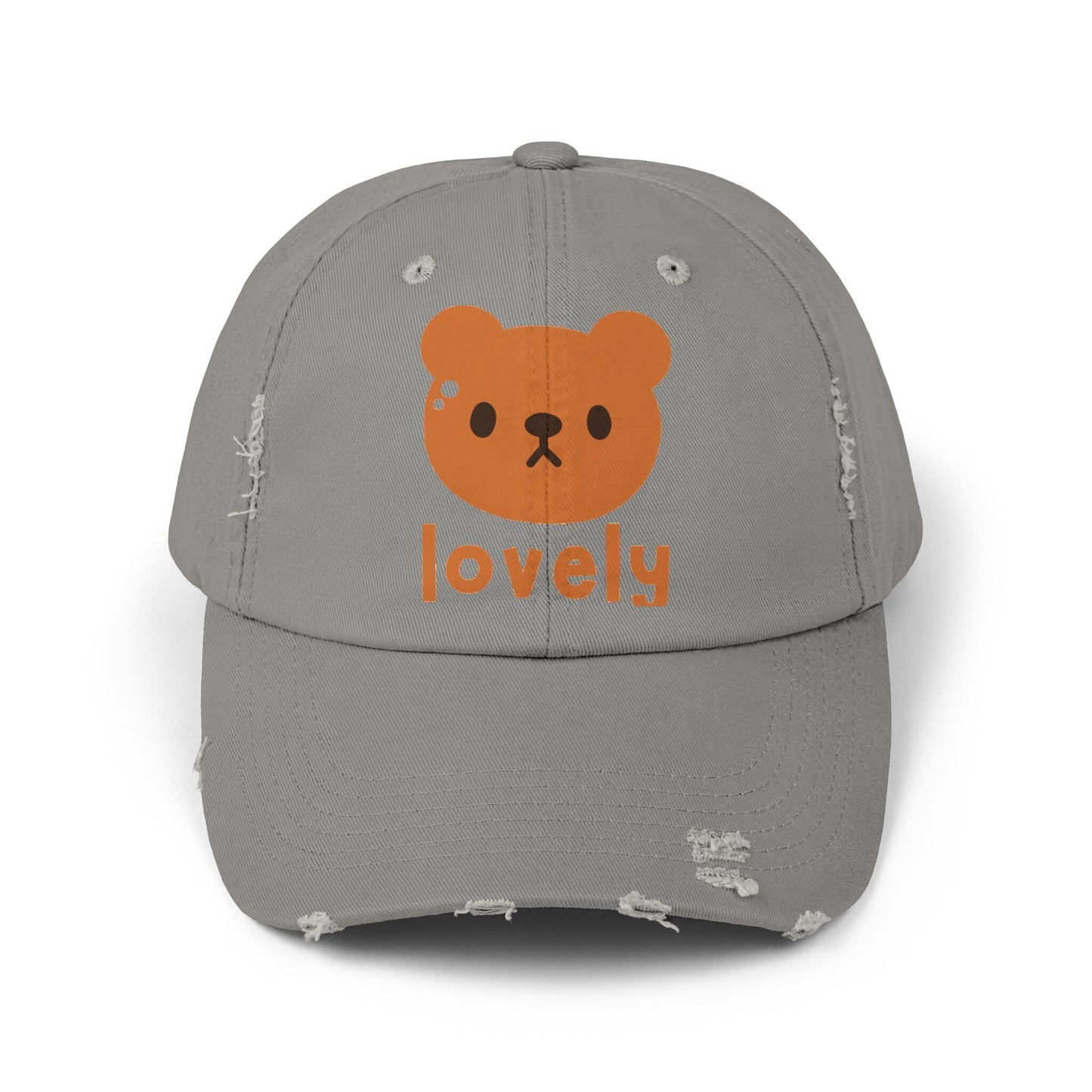 Unisex Distressed Cap lovely bear