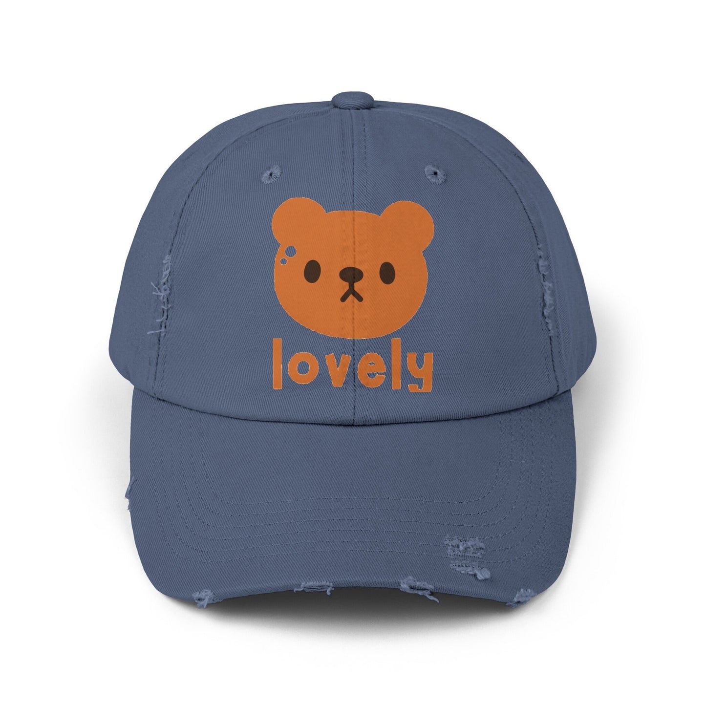 Unisex Distressed Cap lovely bear