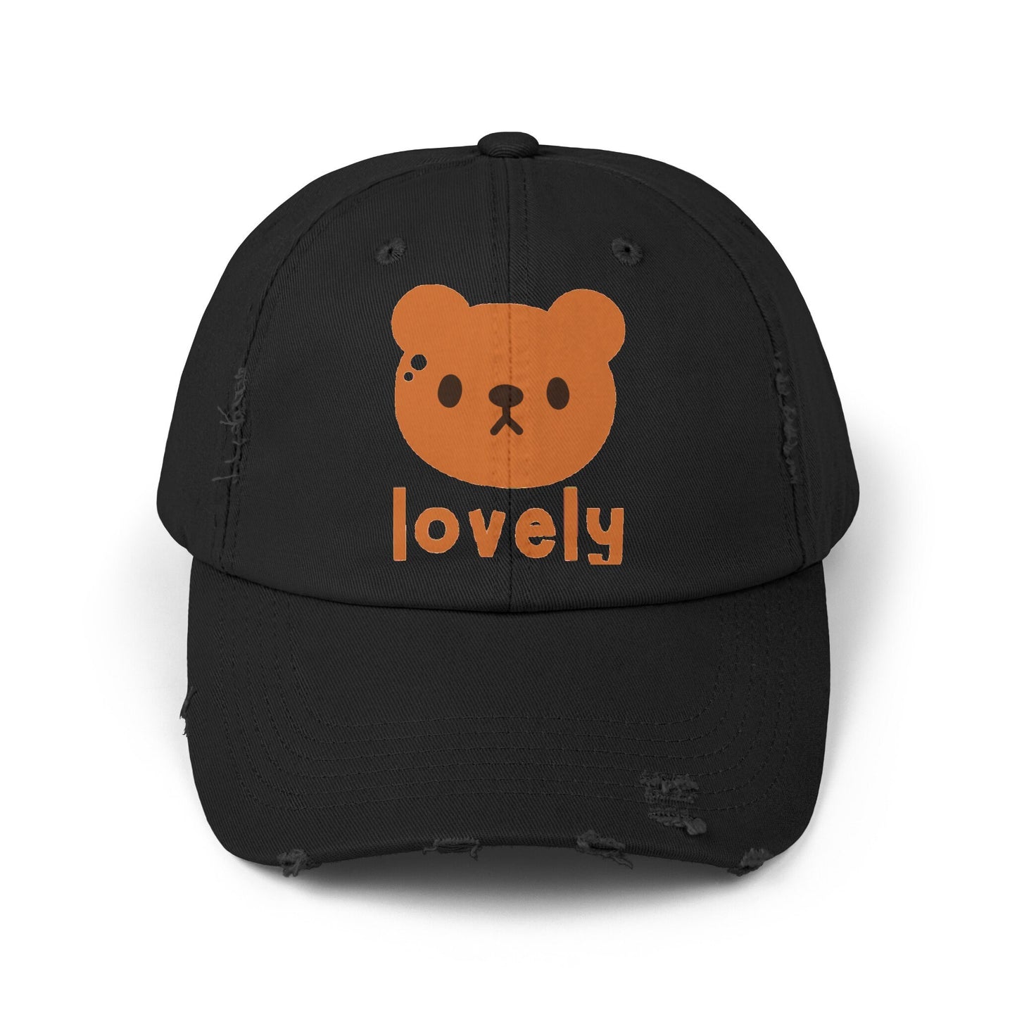 Unisex Distressed Cap lovely bear