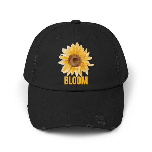 Unisex Distressed Cap Bloom