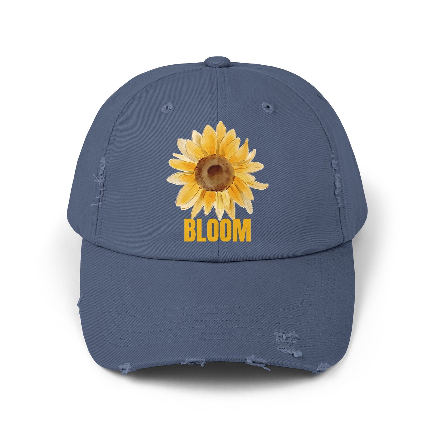 Unisex Distressed Cap Bloom