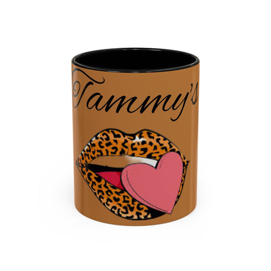 Customized Cheetah Kiss Coffee Mug (11, 15oz)